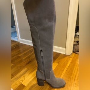 Kelsi Dagger Over the Knee Grey suede boots size 8.5